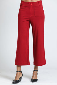 Parker Cropped Wide Leg Ponte