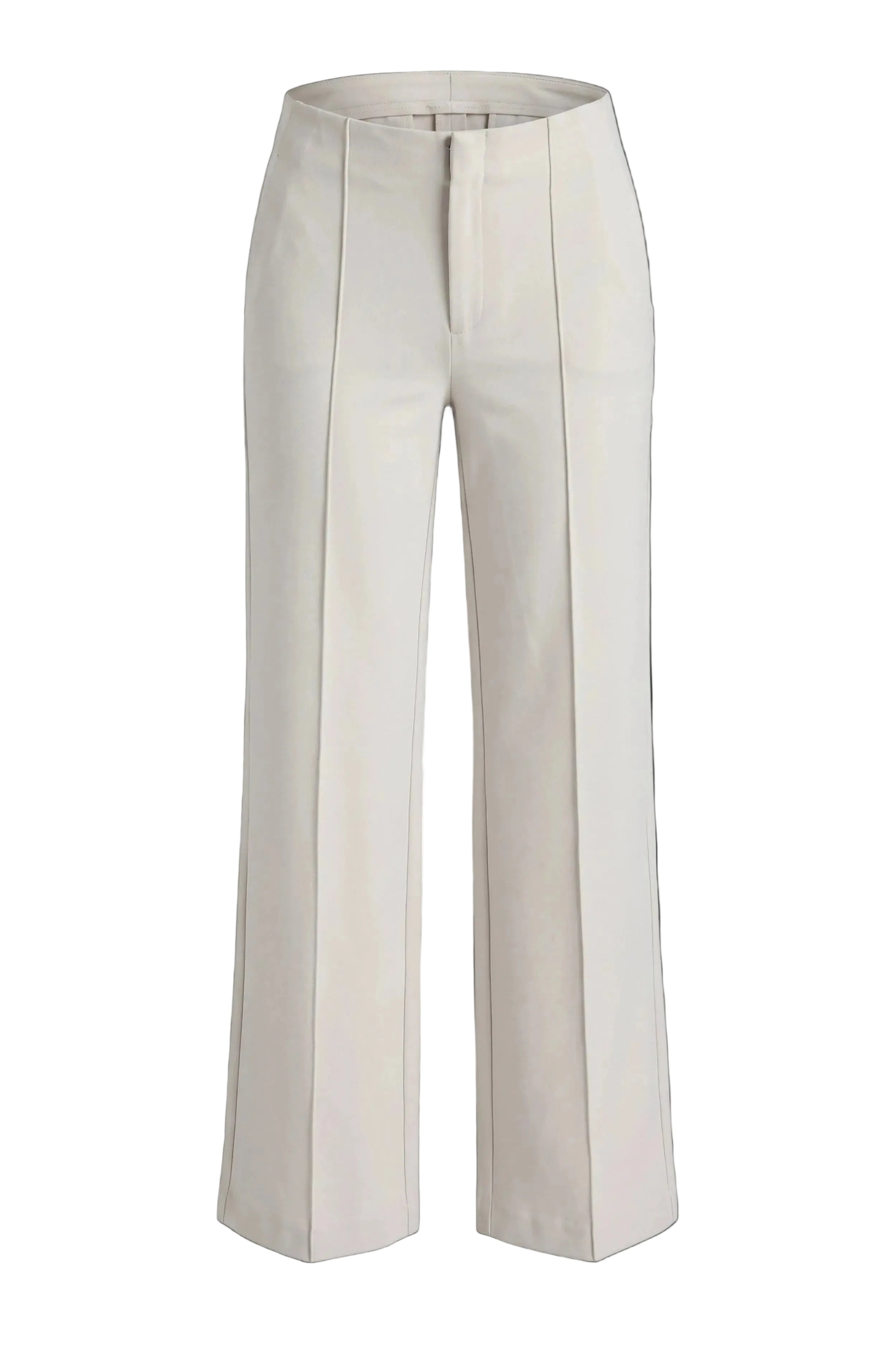 Front Zip Pant With Pin-Tucked Leg- Champagne – APNY