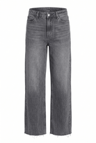 Gray jeans on a white background