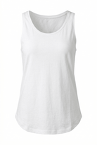 White tank top on a white background