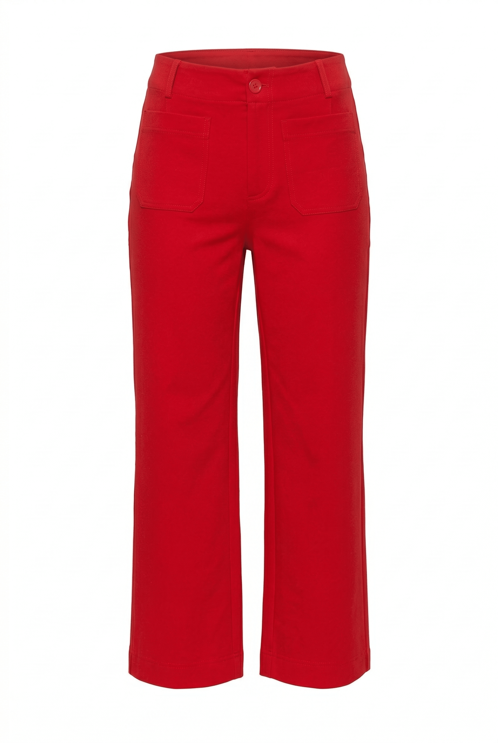 Red pants on a white background