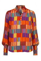 Colorful checkered shirt on a white background