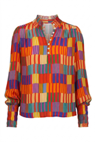 Colorful checkered shirt on a white background