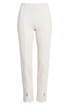 White pants on a white background