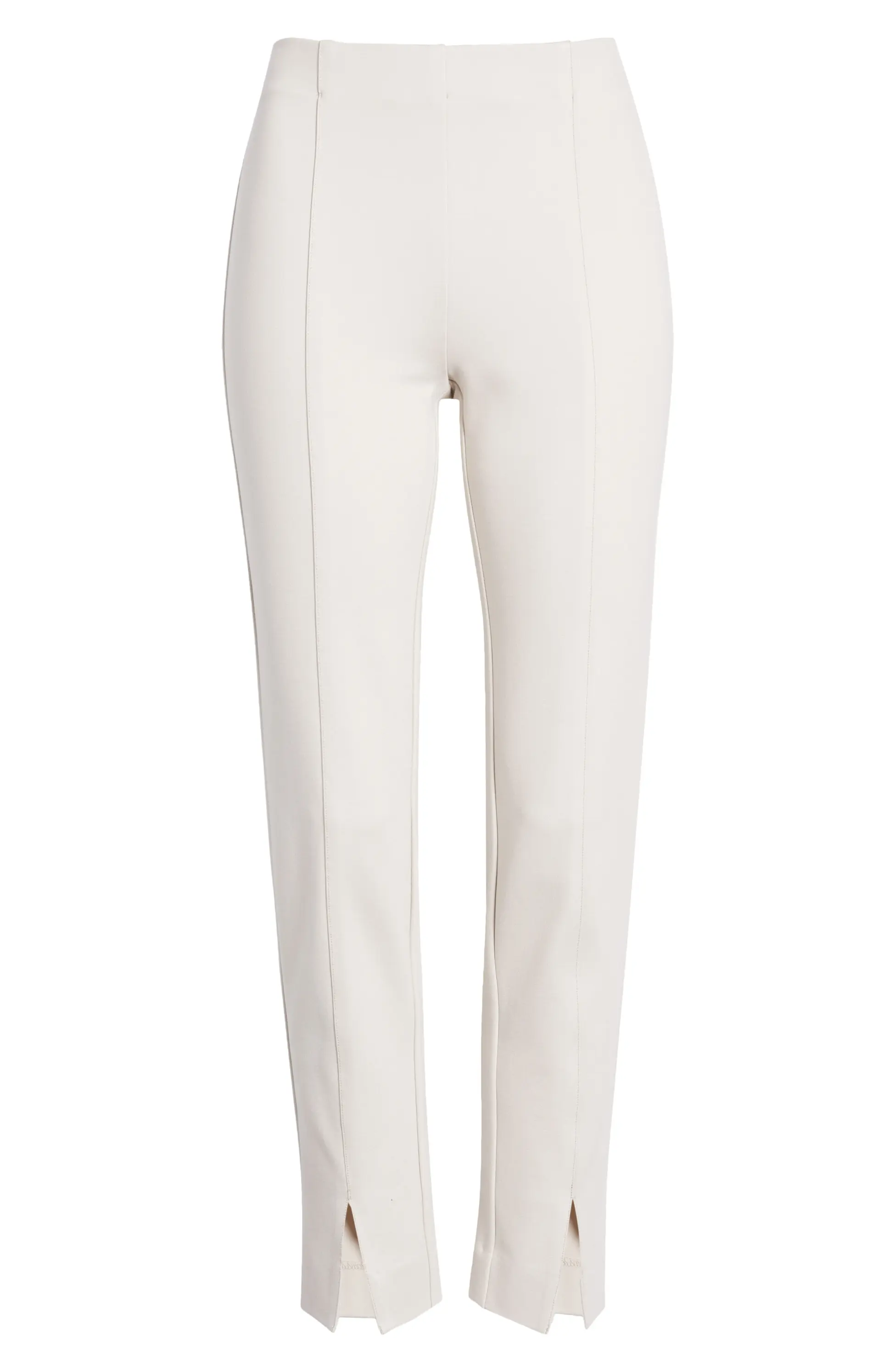 White pants on a white background