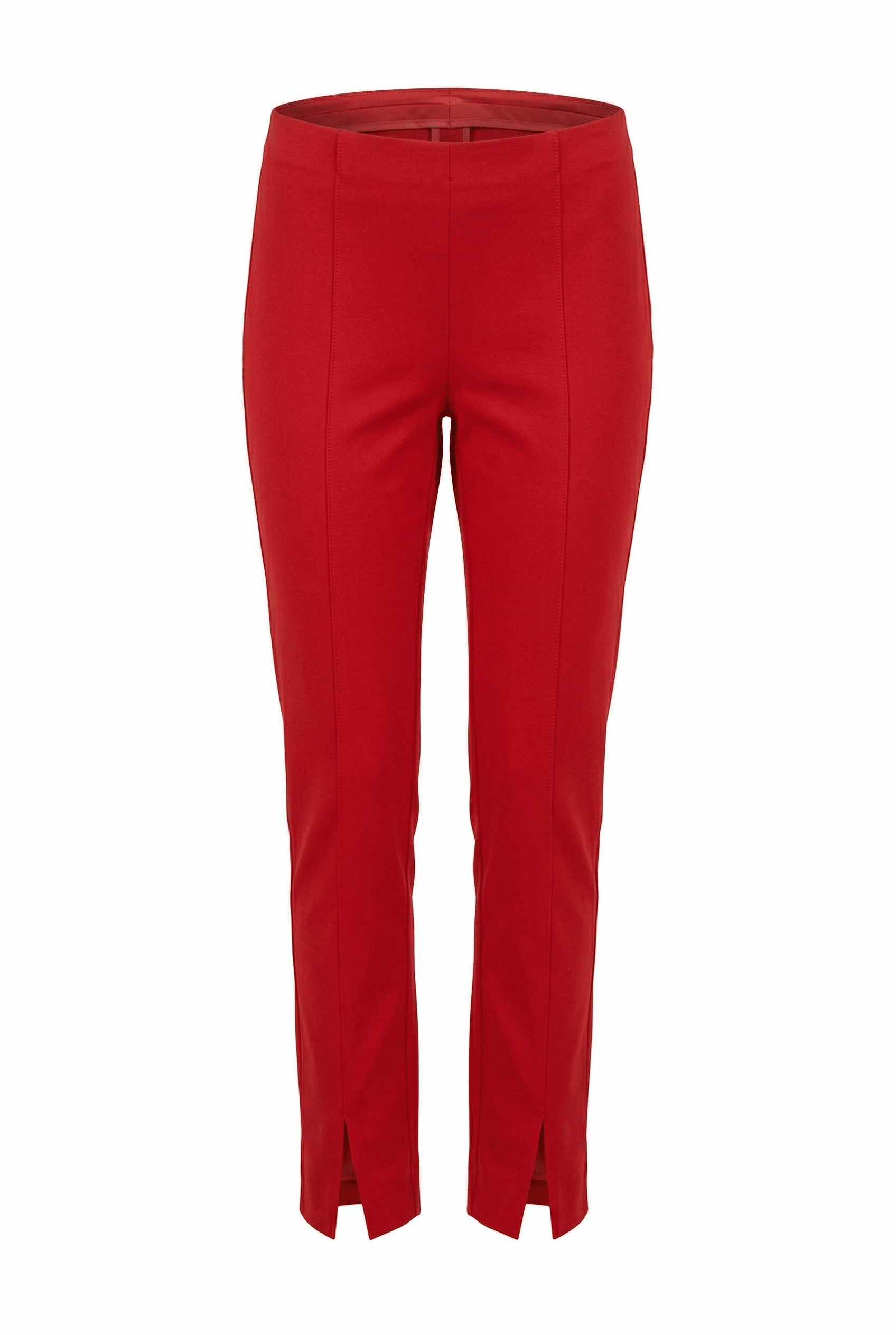 Red pants on a white background