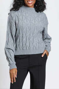 Diamond Cable Eyelet Sweater