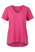 Pink t-shirt on a white background