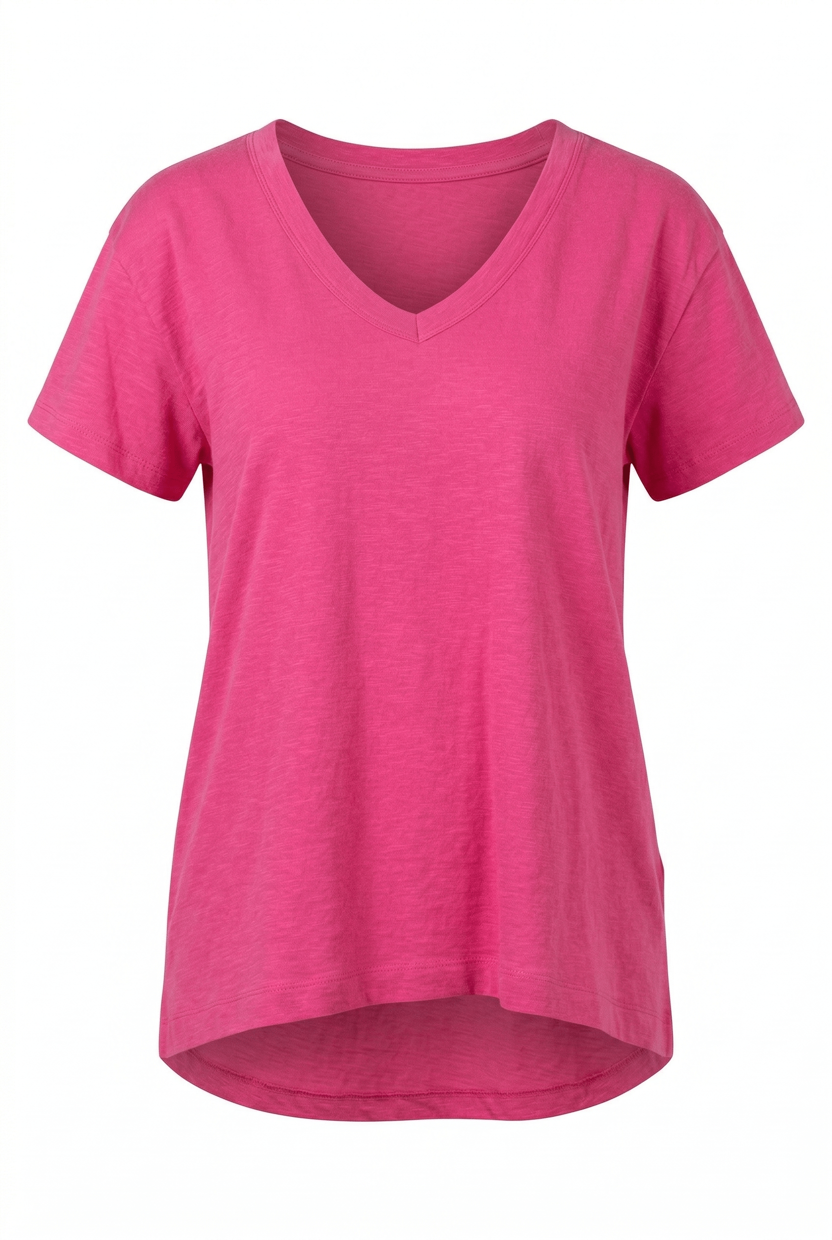 Pink t-shirt on a white background