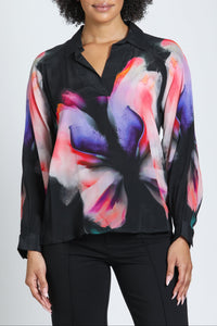 Half-Placket Pullover Blouse