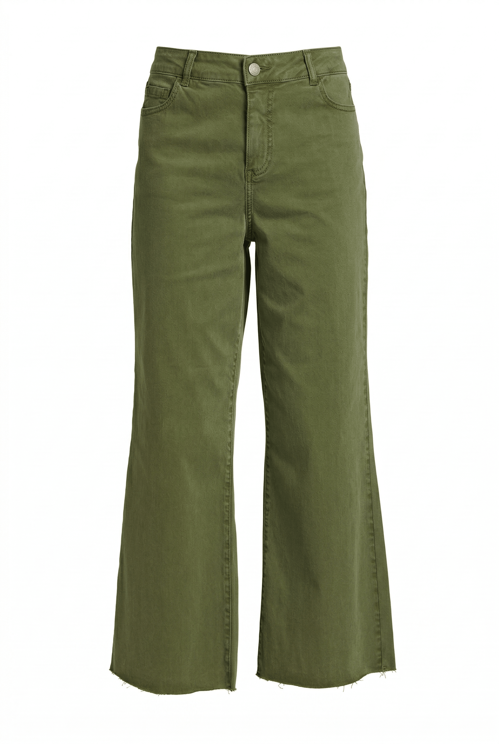 Green pants on a white background