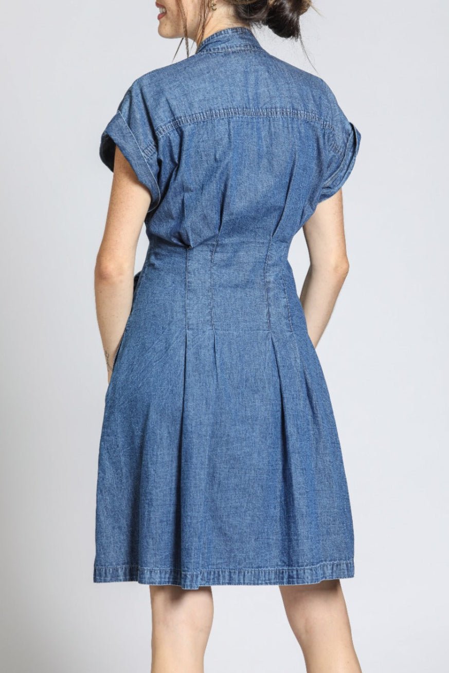 button front t shirt dress Blossom Button-Up T-Shirt Dress