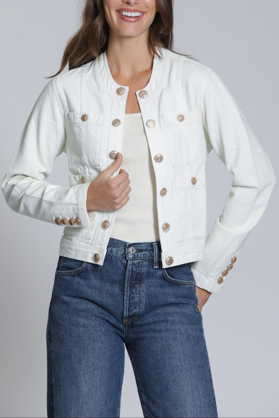 Collarless Jacket – APNY