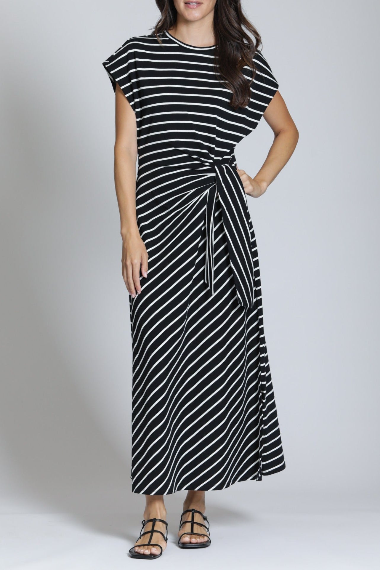 Black & White Stripe Maxi Dress – APNY