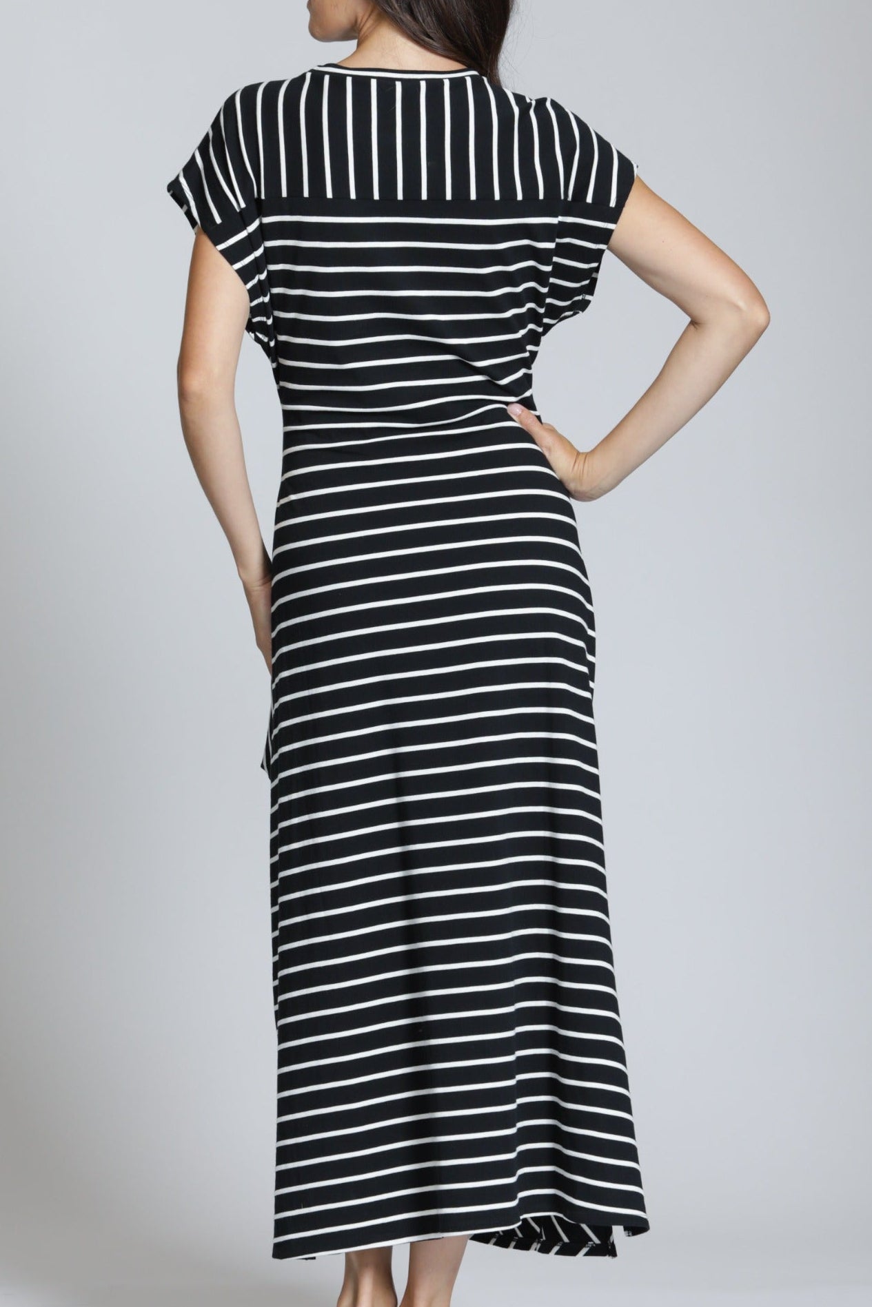 APNY Women's Stripe Maxi Dress - Black - Maxi dresses APNY Women's Stripe Maxi Dress - Black - Maxi dresses