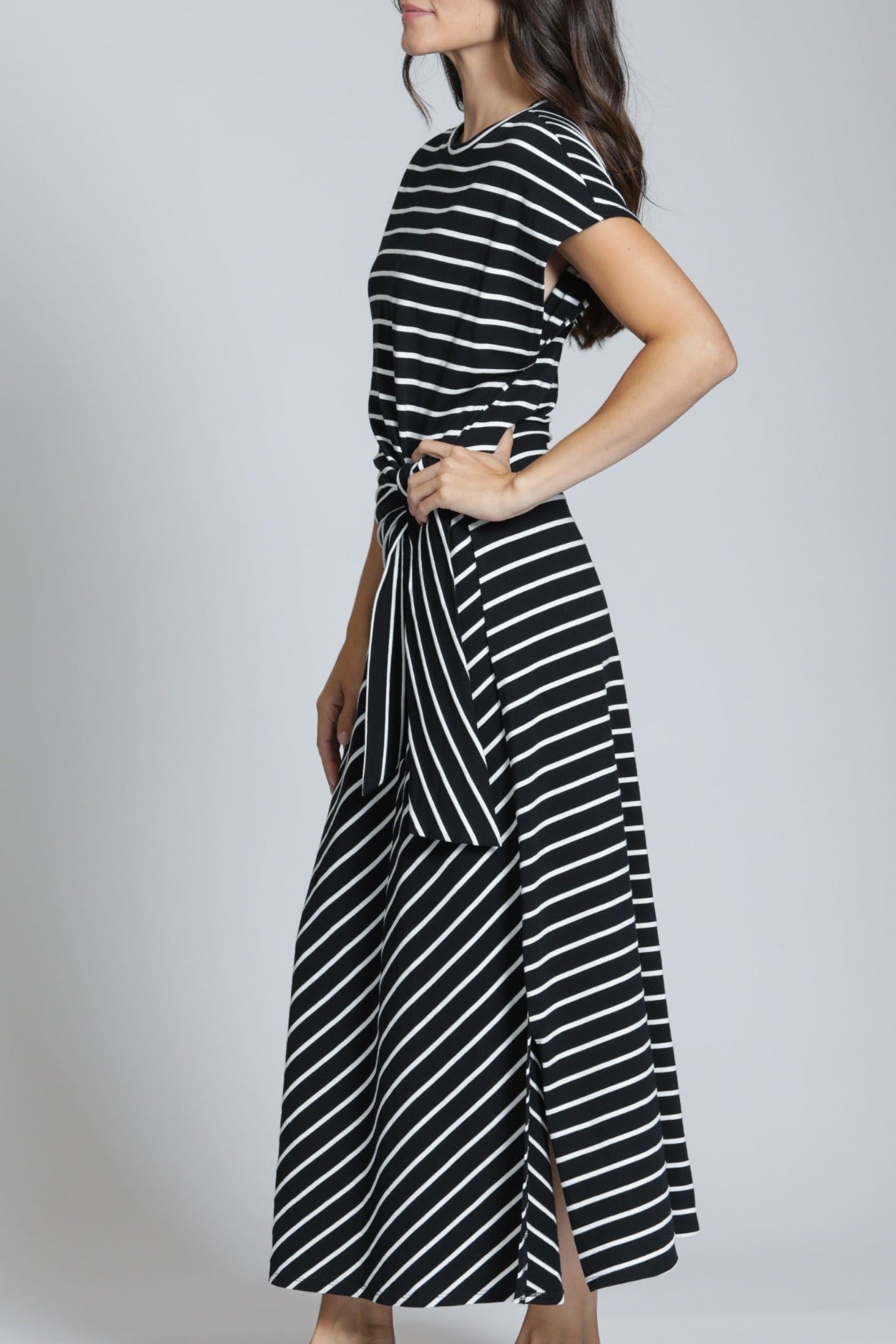 Black & White Stripe Maxi Dress – APNY