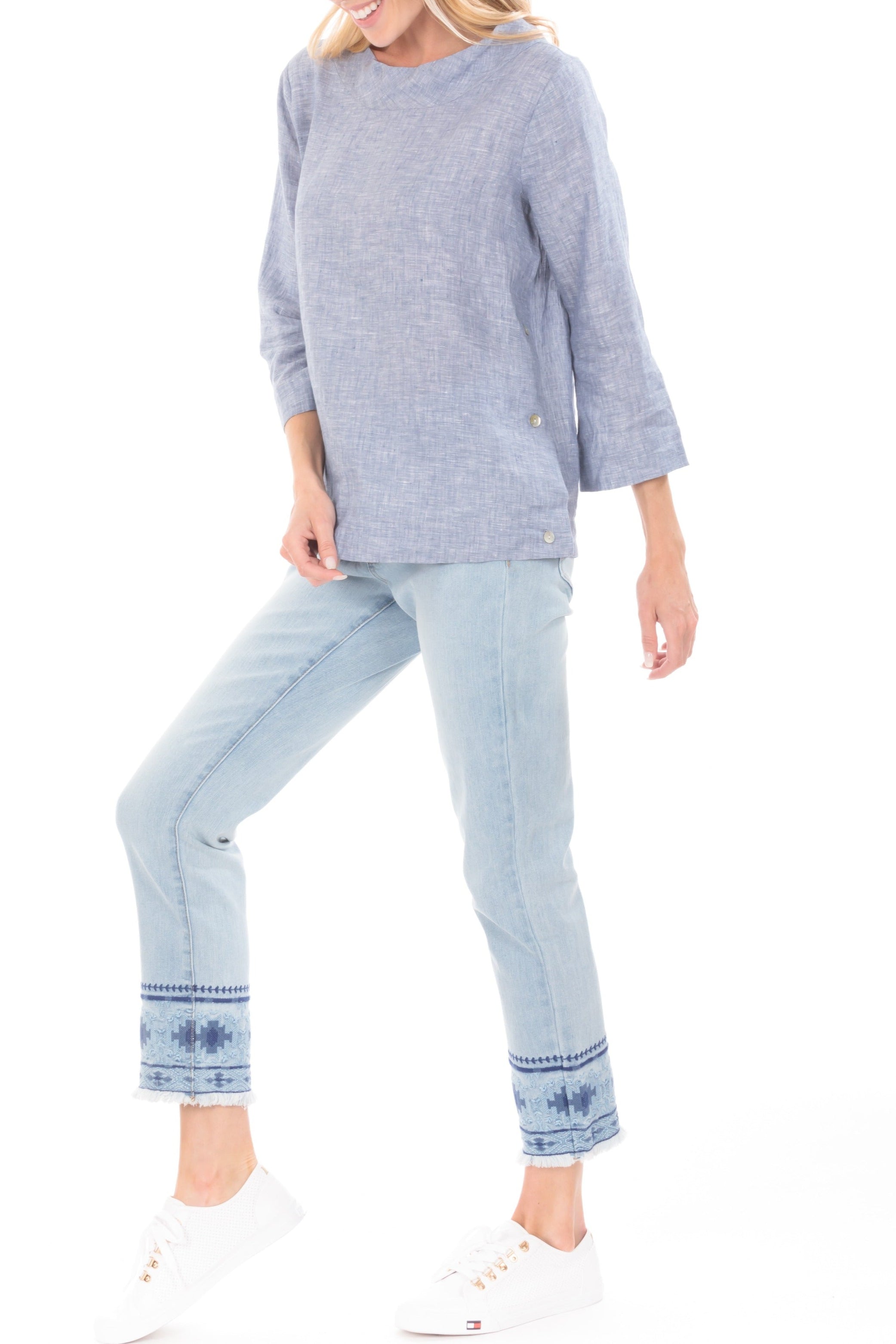 T7P/LN - Funnel Neck Pullover APNY