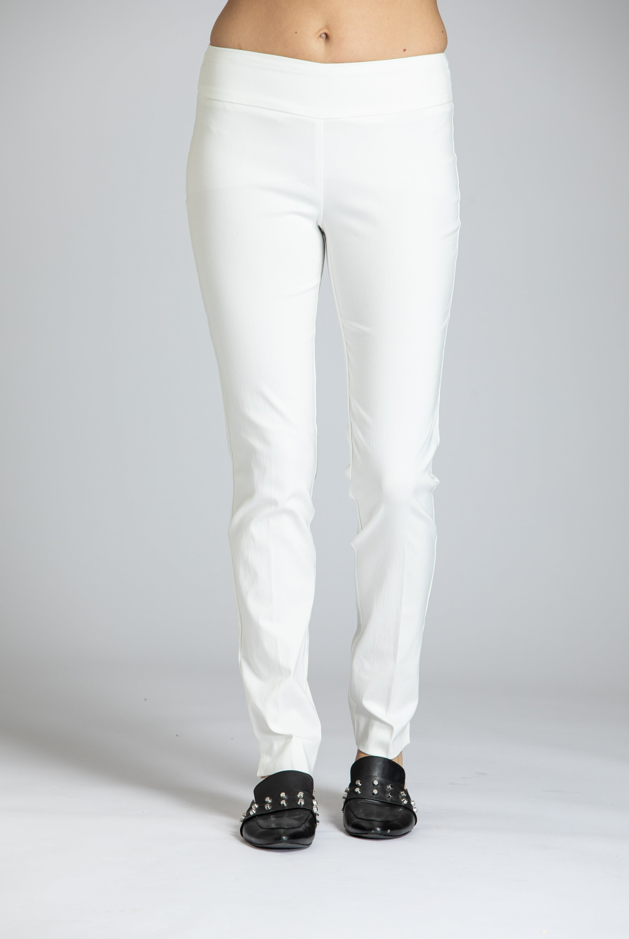 Perfect Fit Pull On Pant CREME Front APNY